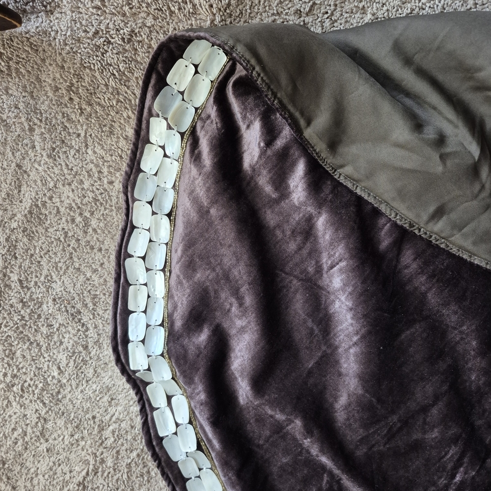 Elegant Brown Tree Skirt and Stocking Set - Picture 8 of 12